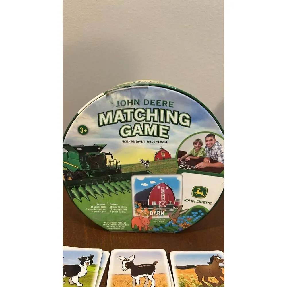 John Deere Matching Game Preschool Farm Game Masterpieces Complete